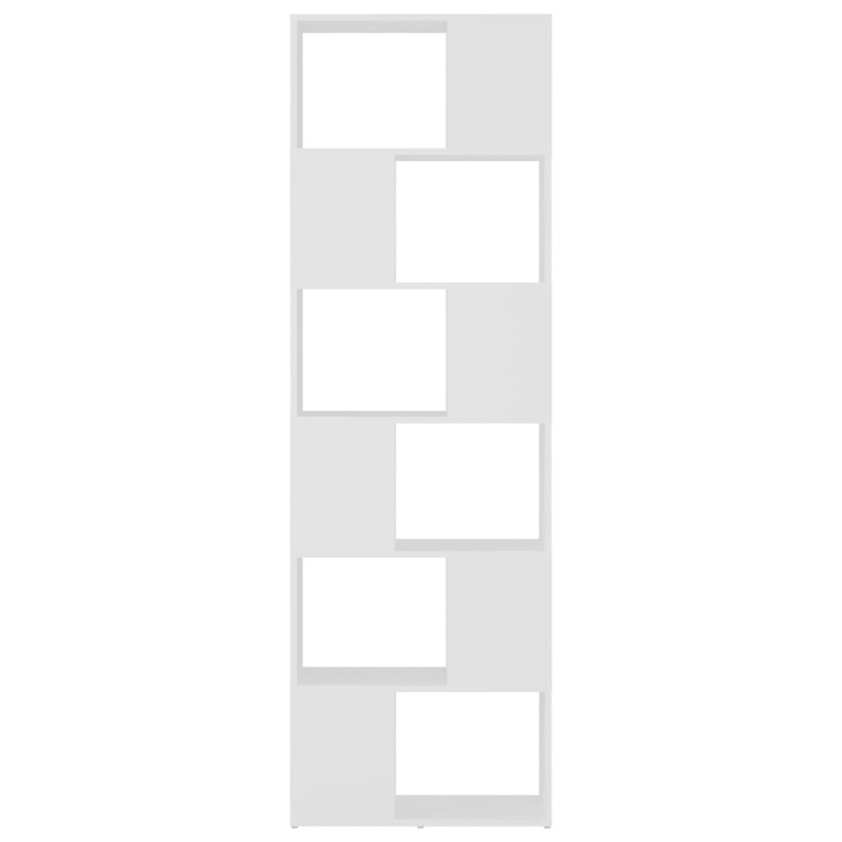 vidaXL Regał na książki/przegroda, biały, 60x24x186 cm