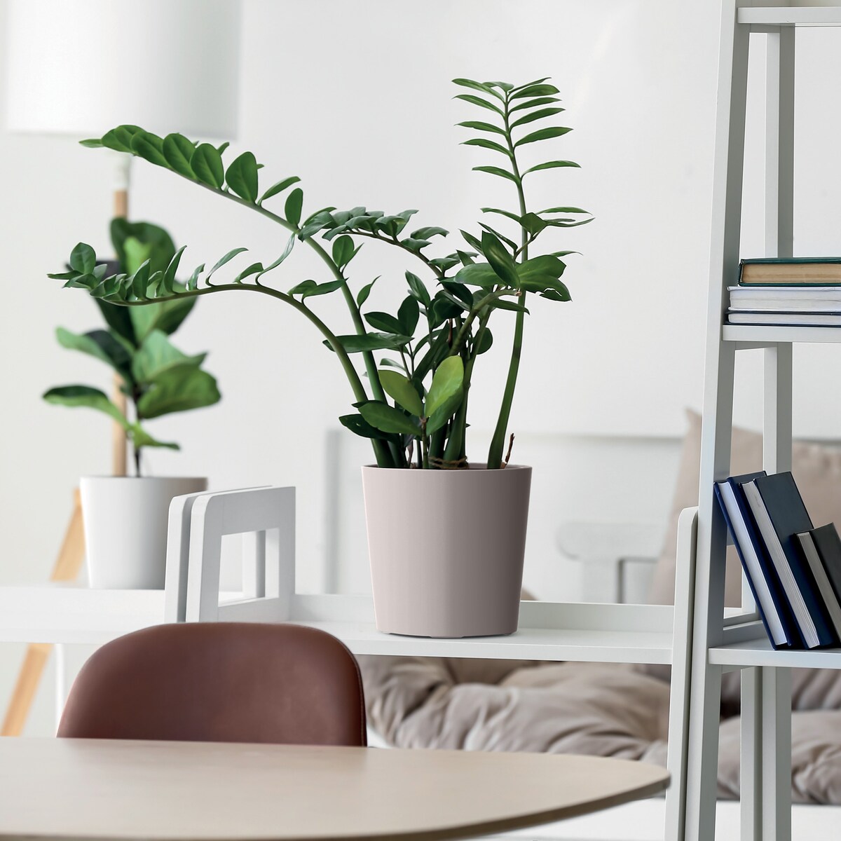 Doniczka Donica Ogrodowa 30 Cm Okrągła Na Taras Do Ogrodu Domu Mocca