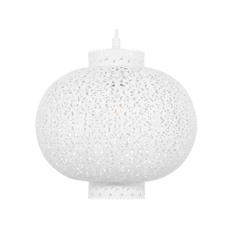 Lampa wisząca metalowa biała MEUSE