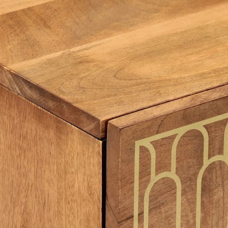 vidaXL Szafka nocna, 40x33x46 cm, lite drewno mango