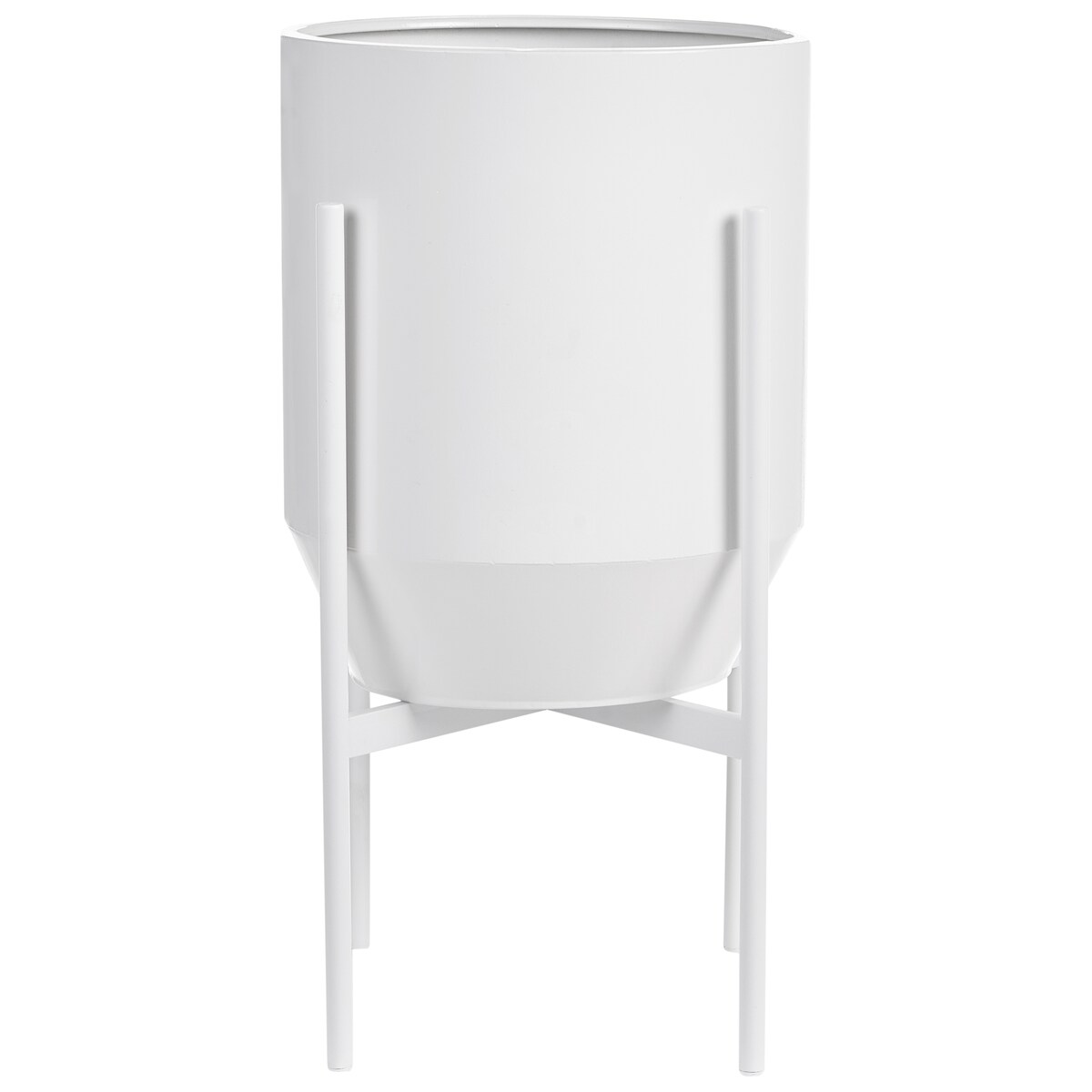 Donica na nóżkach HYBRIDUM Metal 33 cm Biały