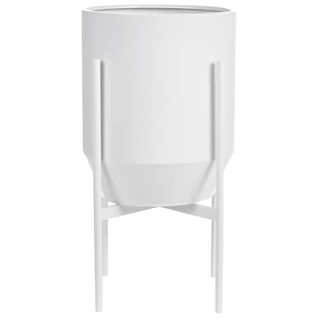 Donica na nóżkach HYBRIDUM Metal 33 cm Biały