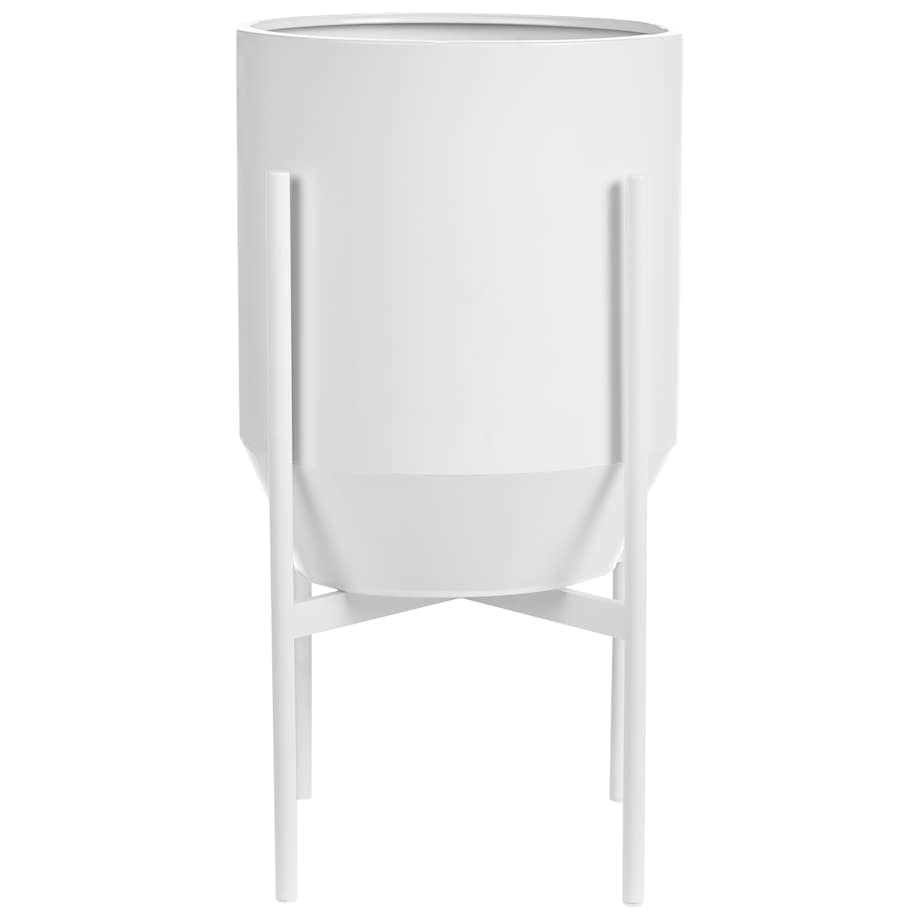 Donica na nóżkach HYBRIDUM Metal 33 cm Biały