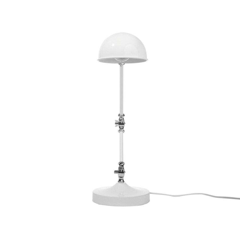 Lampa biurkowa regulowana metalowa biała CABRIS