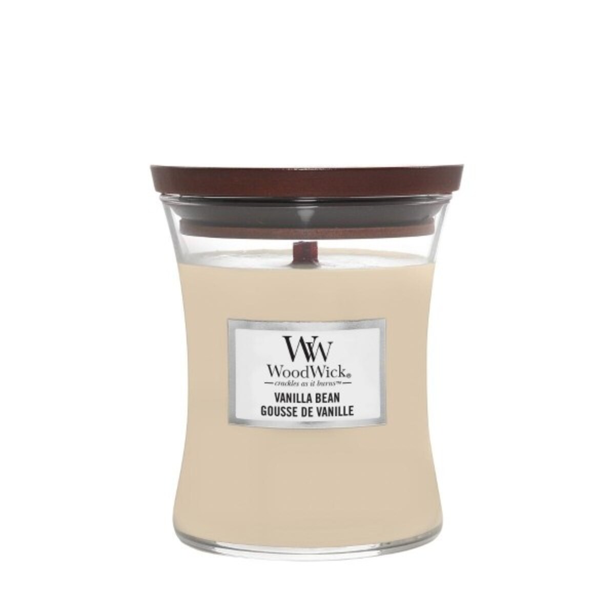 WoodWick świeca średnia VANILLA BEAN