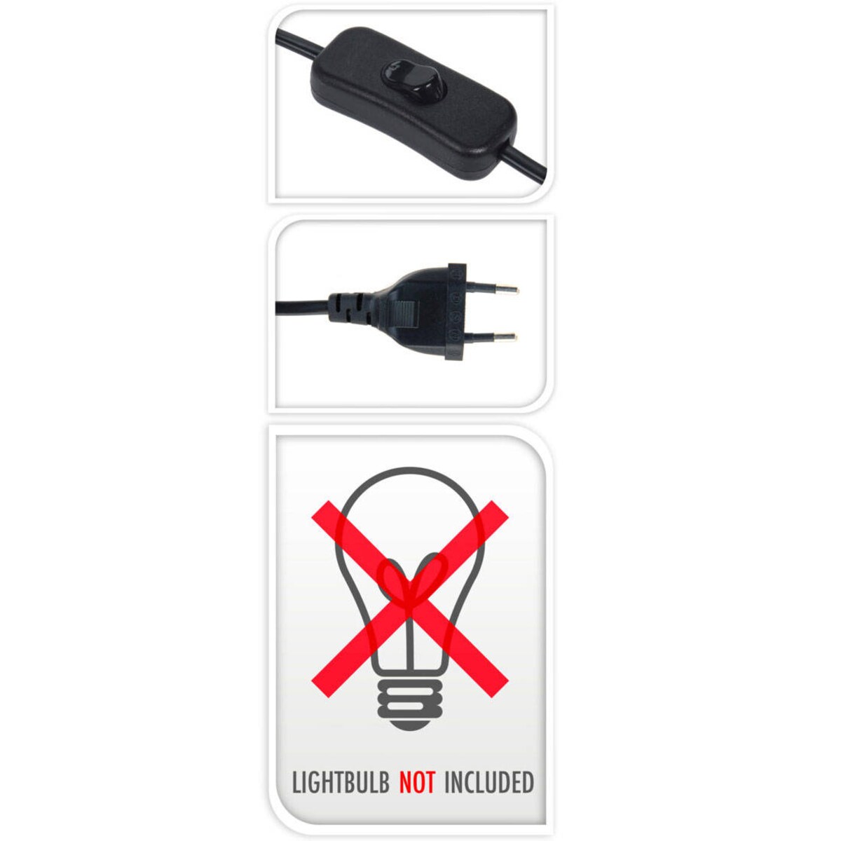 Lampa stojąca na drewnianych nogach, wys. 29 cm