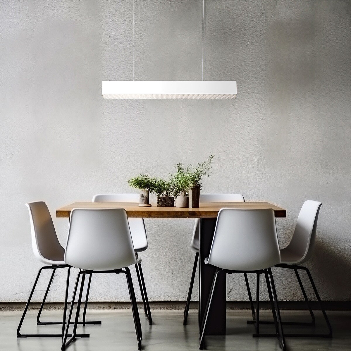 Lampa sufitowa wisząca Light Prestige Mira biały LED 2700K-6500K (SMART) 1 szt.