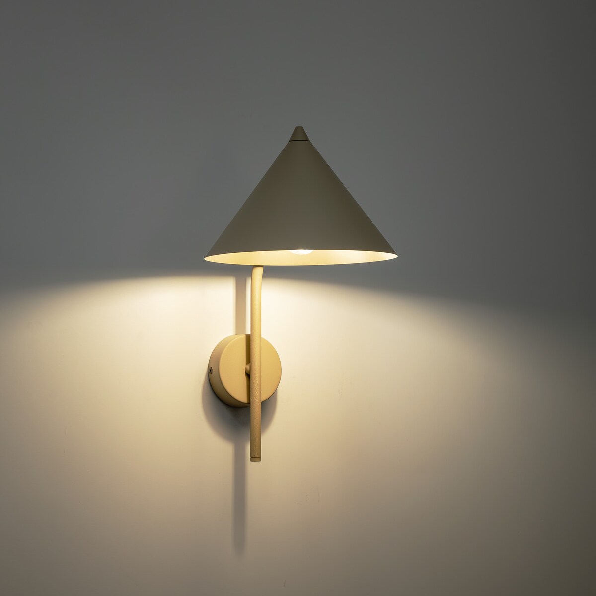 Kinkiet ścienny TK Lighting CONO SABIA 11474 beżowy E27 loft nowoczesny do salonu sypialni