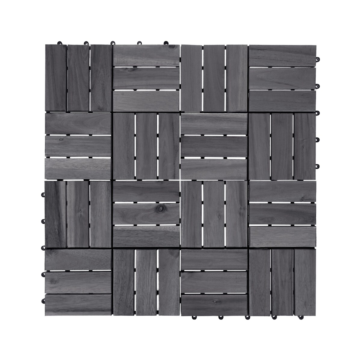 Płytki tarasowe ACERENZA Certyfikowane drewno akacjowe Szary