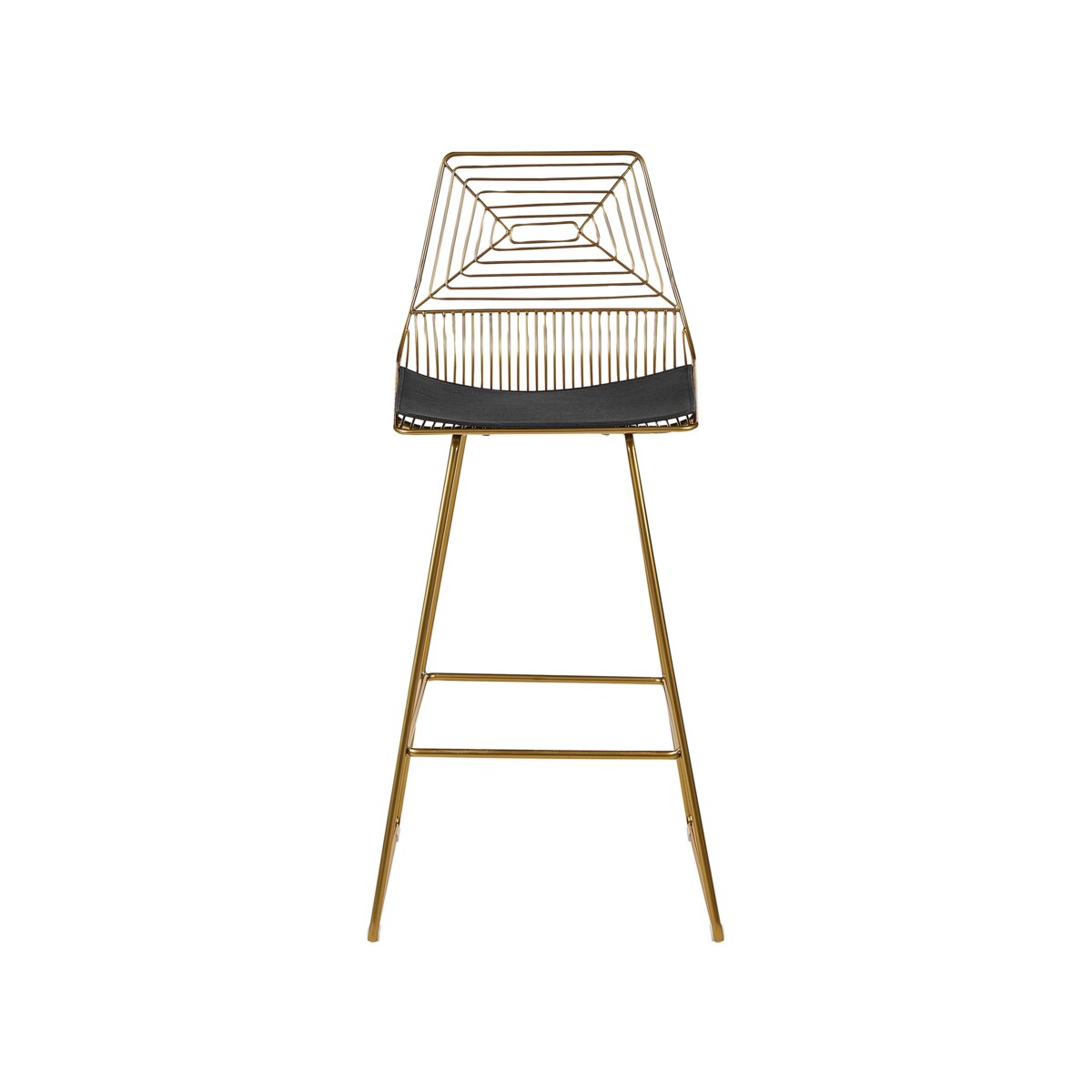 Zestaw 2 krzeseł barowych metalowy złoty BISBEE