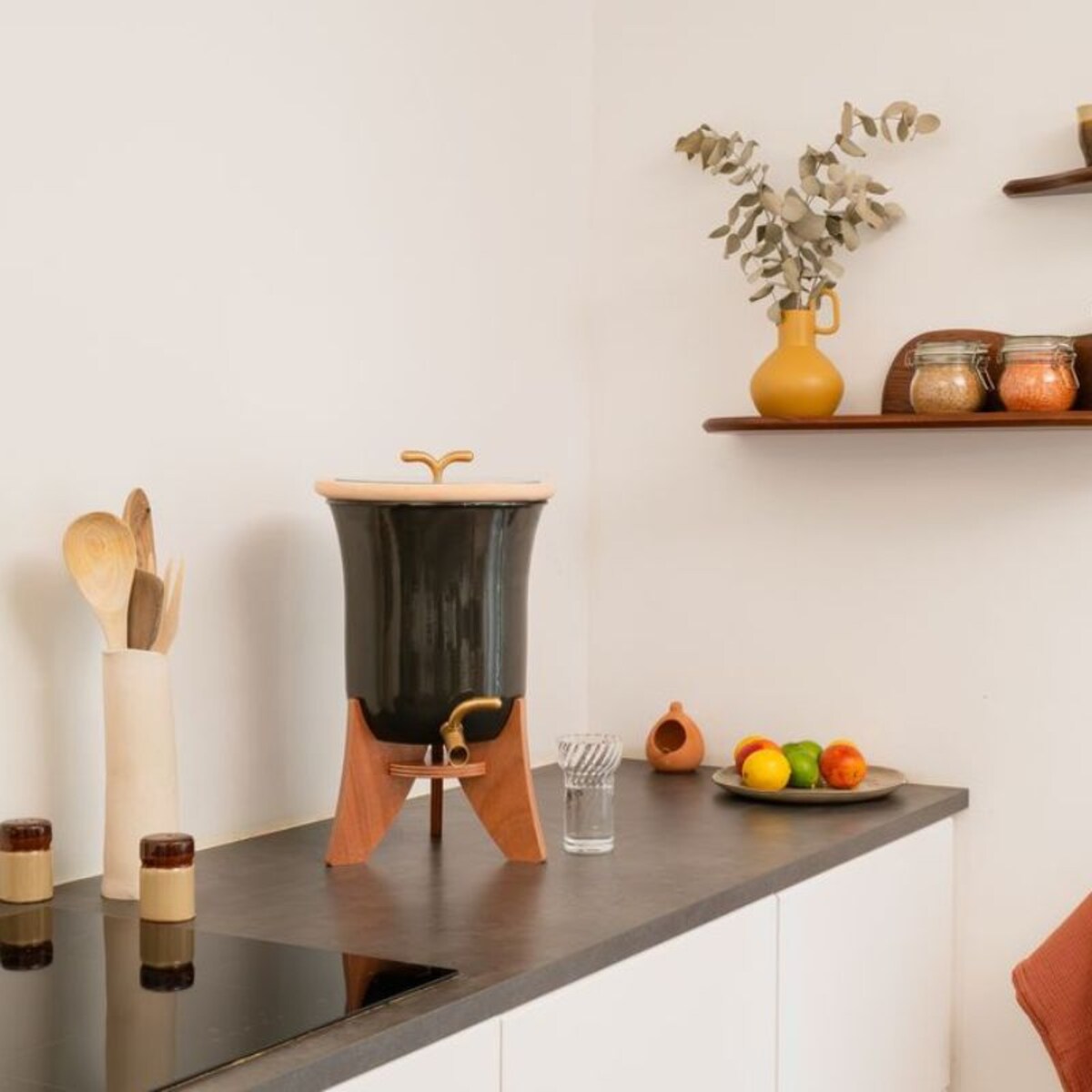 Francuski ceramiczny filtr do wody Volkao Le Basalte – czarny