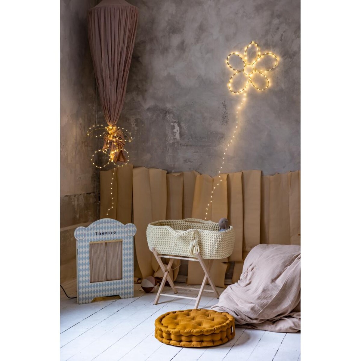 Kosz Mojżesza Happy Moses - Kremowy