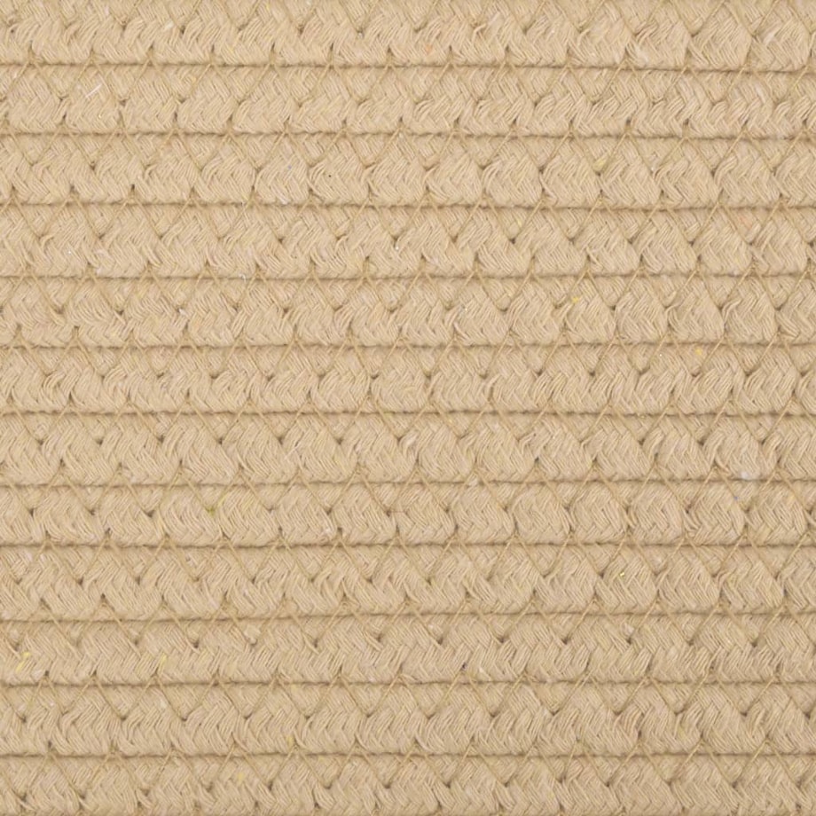 vidaXL Kosz do przechowywania, beżowo-biały, Ø38x46 cm, bawełna
