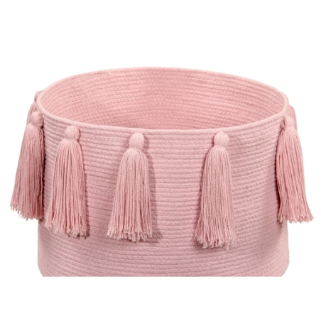 Kosz Basket Tassels Pink