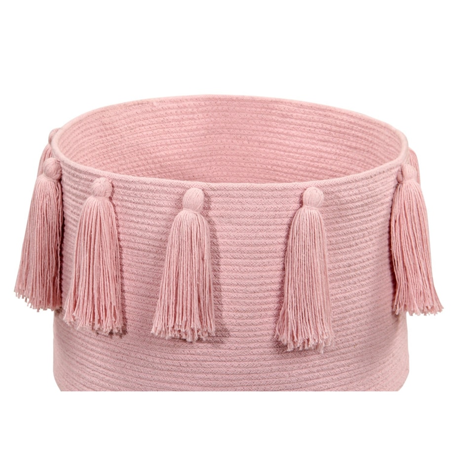 Kosz Basket Tassels Pink