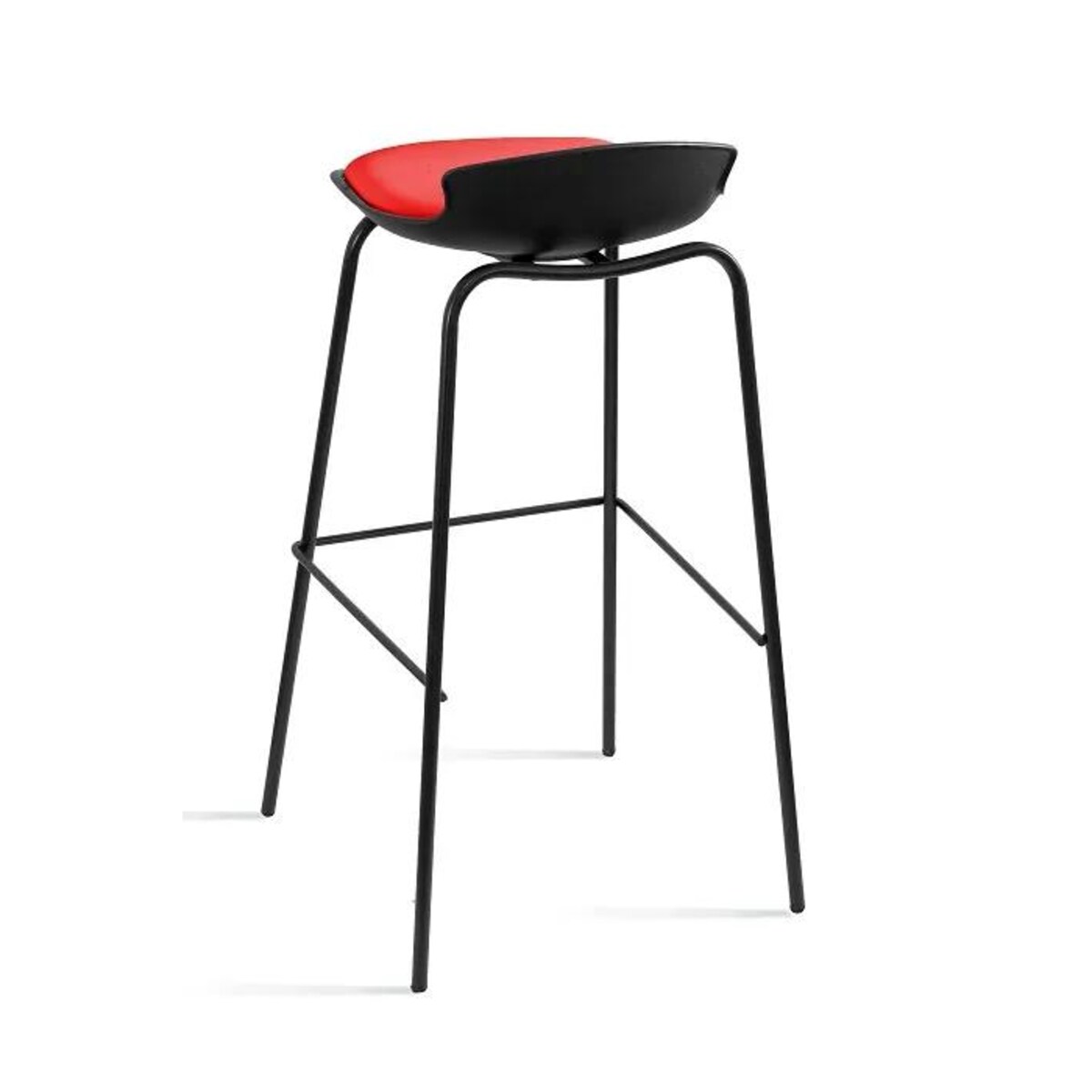 Hoker barowy DUKE czarny/czerwony