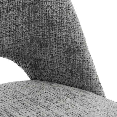 Krzesło obrotowe tapicerowane MILO II ciemny szary do salonu jadalni kuchni