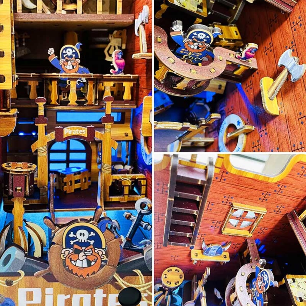 Miniaturowy domek Book Nook - Wyspa Piratów