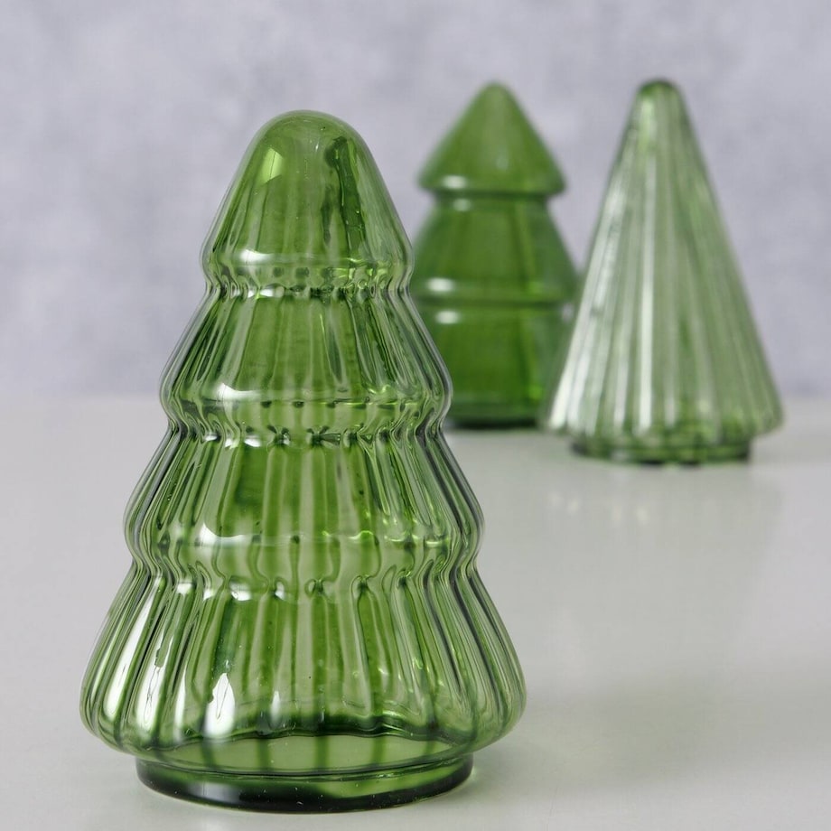 Choinka TOVLA, figurka z przezroczystego szkła, 9,5 cm