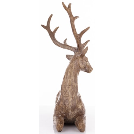 Figurka - leżący jeleń z tworzywa sztucznego 34x15x26 cm SASEUM-4