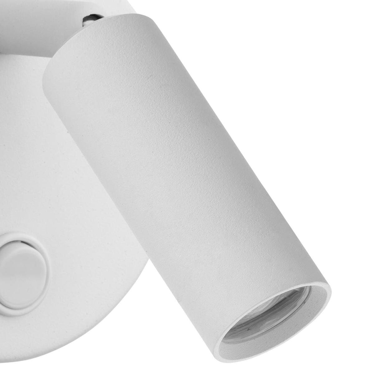 Lampa ścienna do czytania Enzo 4238 TK Lighting z włącznikiem okrągła biała