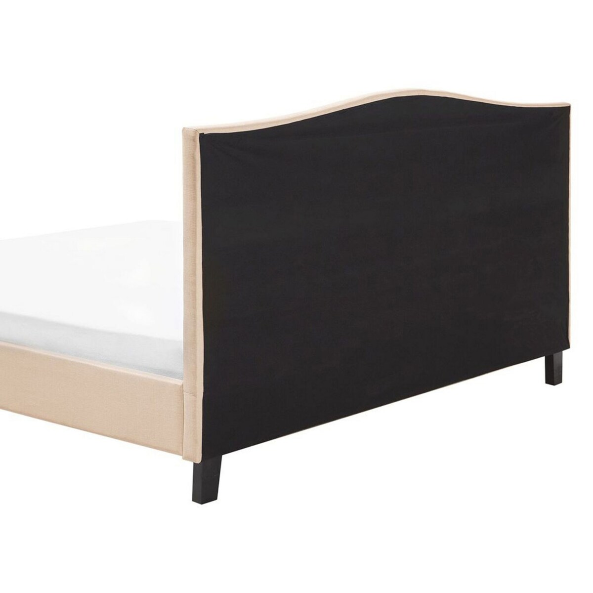 Łóżko tapicerowane 160 x 200 cm beżowe MONTPELLIER