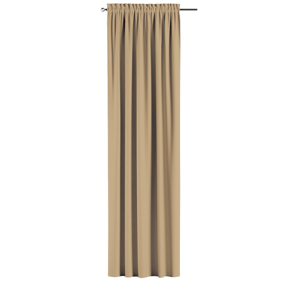 Zasłona na kanale z grzywką 1 szt. 130x245 złocisty beż