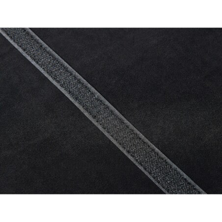 Sofa 2-osobowa welurowa czarna TABY