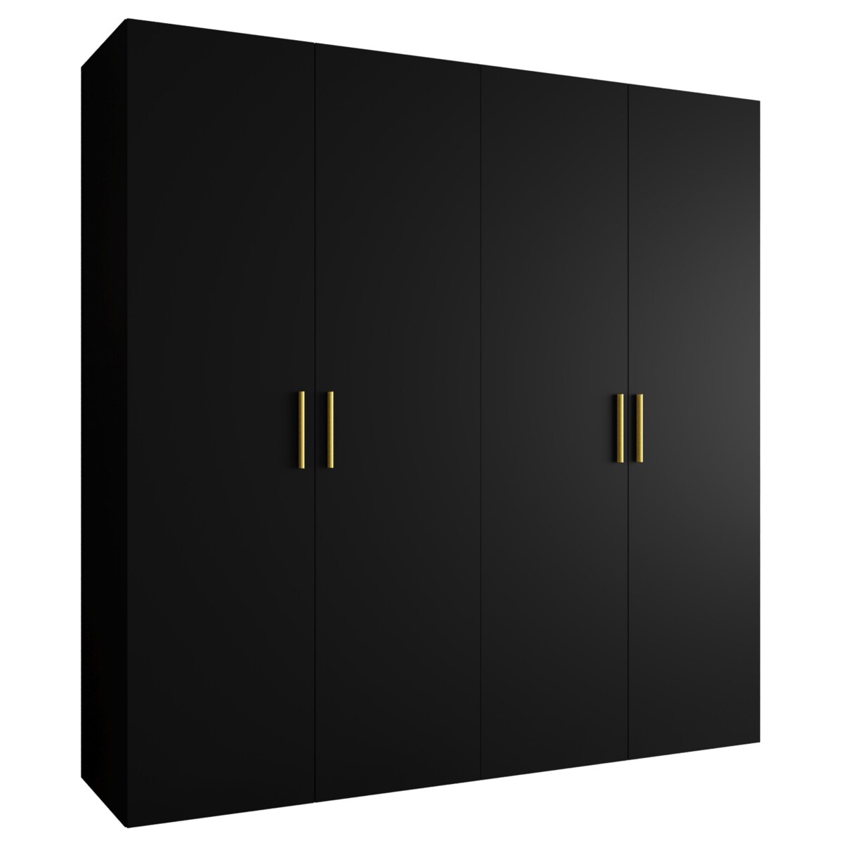 Szafa uchylna otwierana BARI 1 200 wys. 202 cm Czarny + u. Złoty