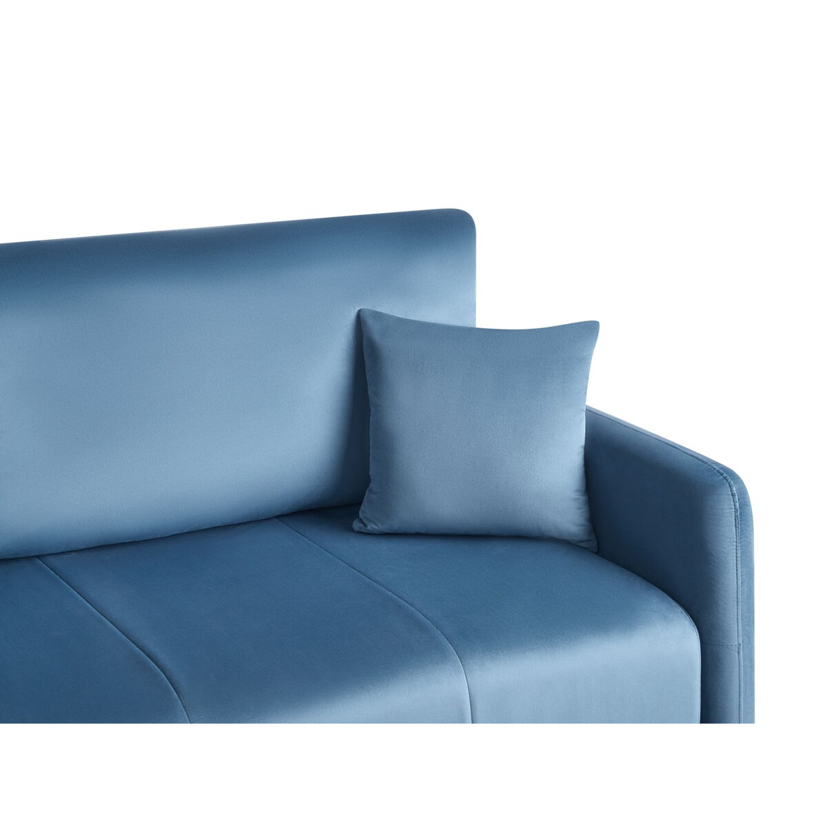 Sofa rozkładana dla 3 osób EGGE Welur Niebieski