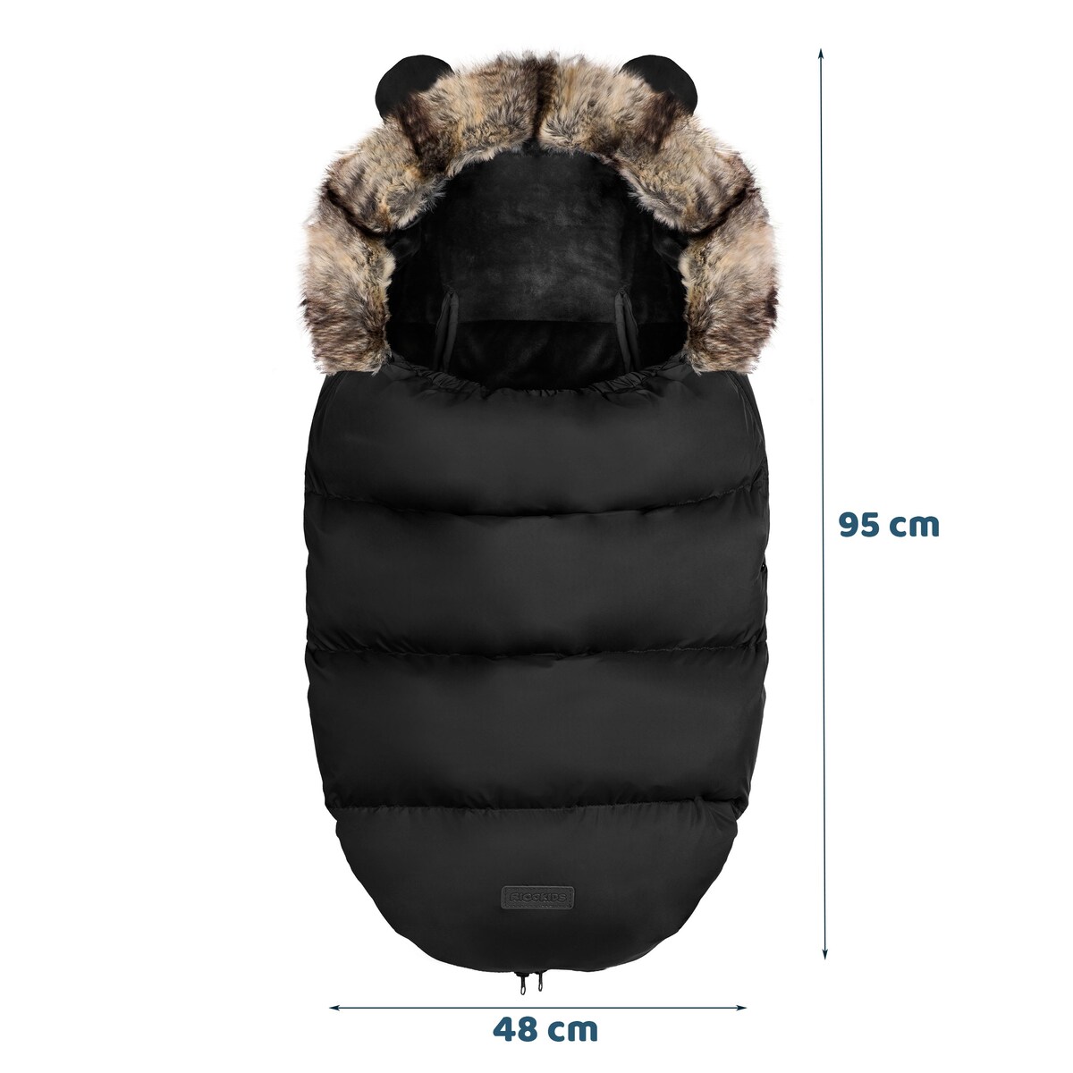 Śpiworek zimowy do wózka gondoli na sanki gruby Ricokids