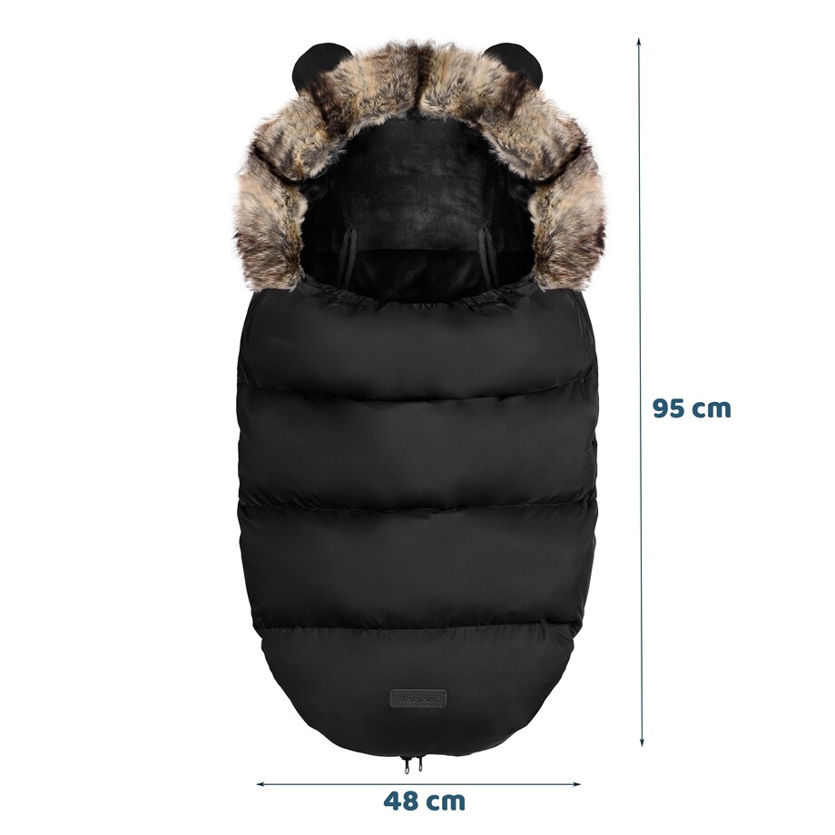 Śpiworek zimowy do wózka gondoli na sanki gruby Ricokids