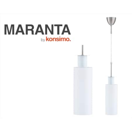 Konsimo MARANTA Lampa wisząca, mleczny biały