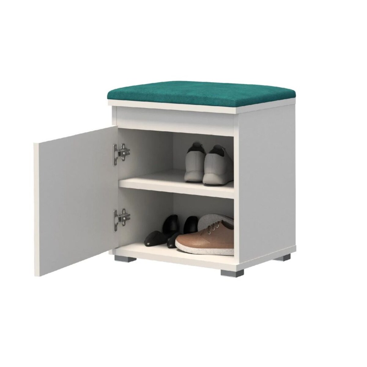 Garderoba do przedpokoju SINGAPUR 104 biała/zielona