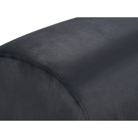 Puf welurowy 35 x 42 x 42 cm czarny MODOC