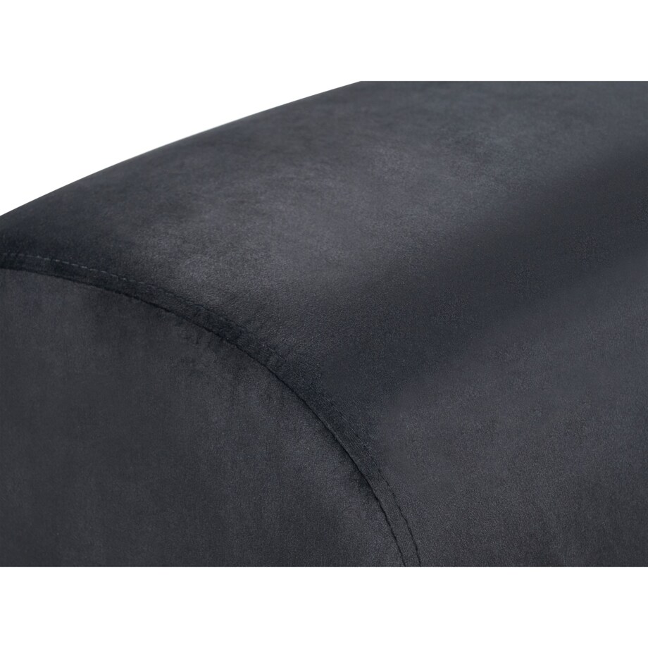 Puf welurowy 35 x 42 x 42 cm czarny MODOC