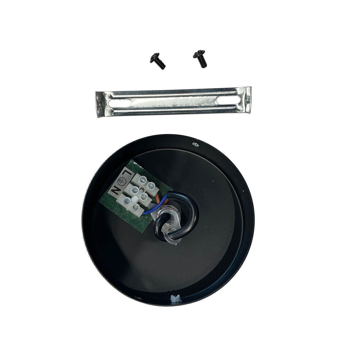 Zwisowa lampa szklana Tropea LP-2004/1P M WH Light Prestige kopuła biała niebieska