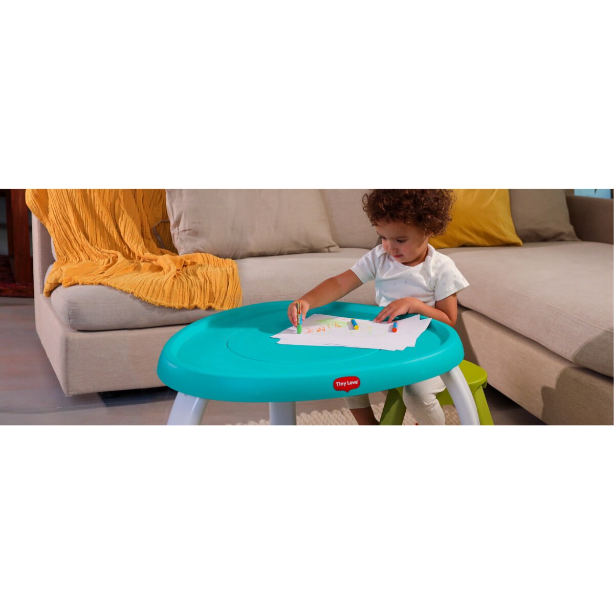 Stacjonarne centrum aktywności 5w1 - Stoliczek z kolekcji Zabawa na łące