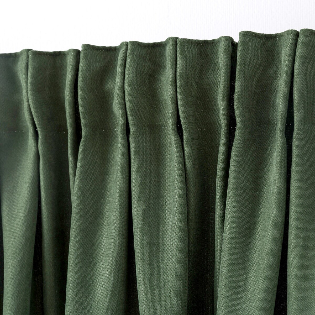 Zasłona na taśmie marszczącej zielona aksamitna 140 x 280 cm 1 szt. 140x280 zielony