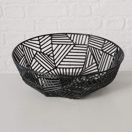 Metalowe misy dekoracyjne GRAPHINA, 2 szt. Ø 25-30 cm