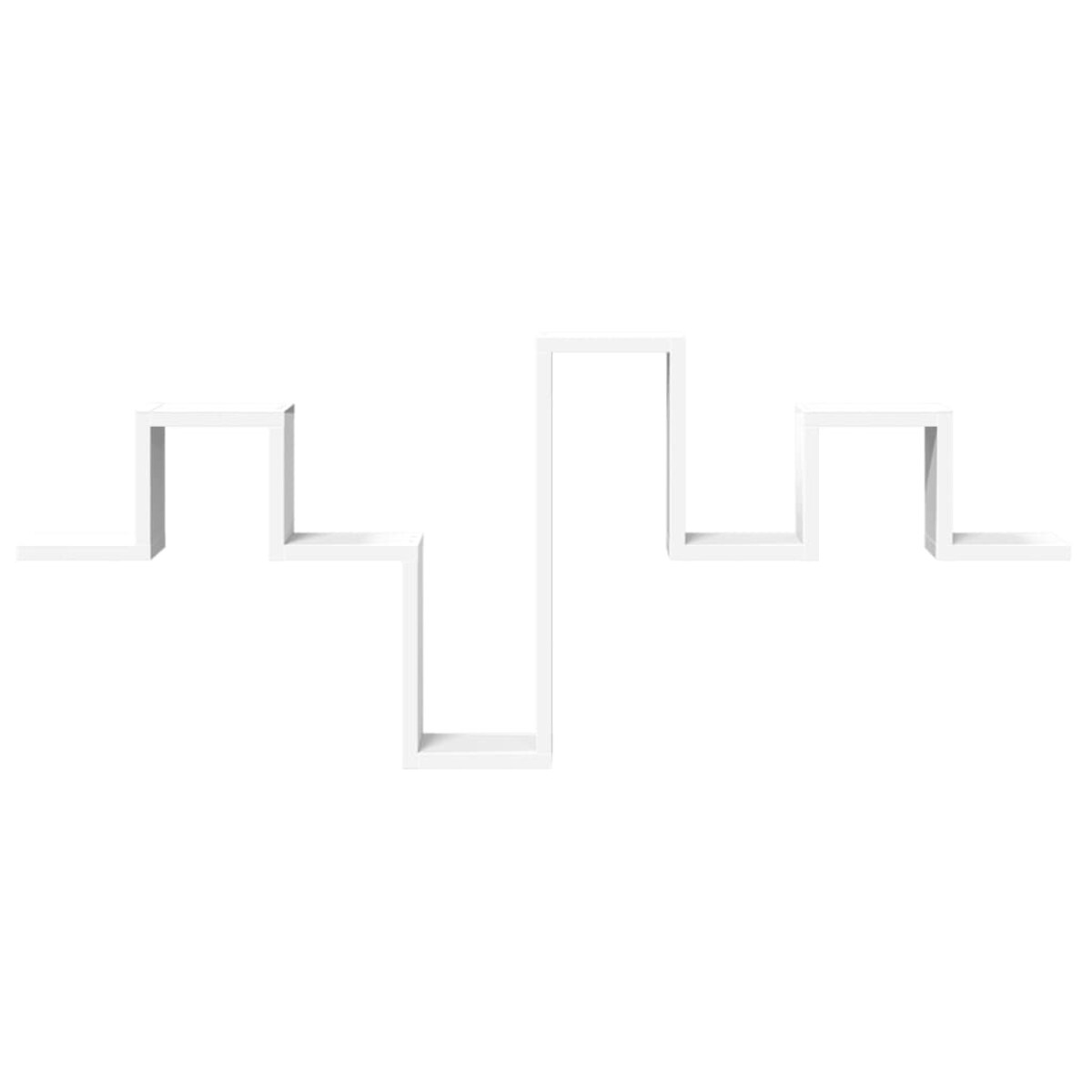 vidaXL Półka wisząca, biała, 104,5x10x43 cm, materiał drewnopochodny