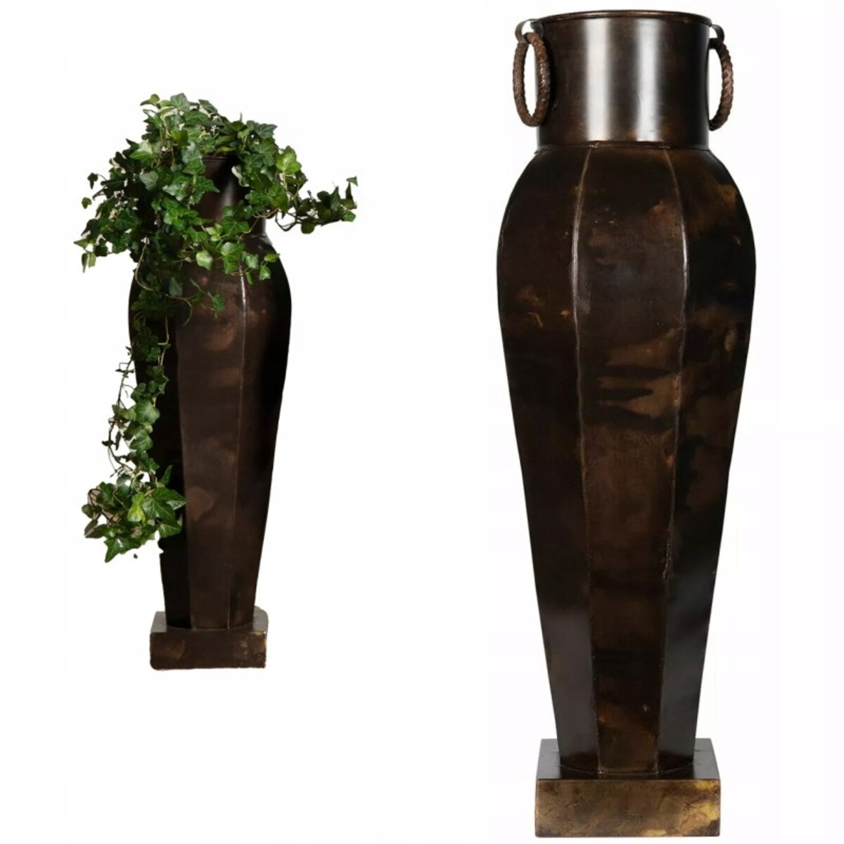 WAZON PODŁOGOWY LOFT DUŻY WYSOKI NA GAŁĘZIE DO SALONU DOMU METALOWY 70cm