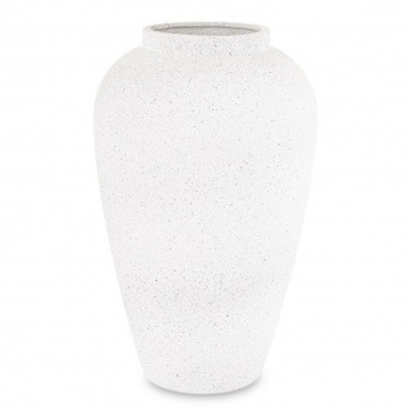 Wazon ceramiczny 37x21x21 cm MIAMI biały