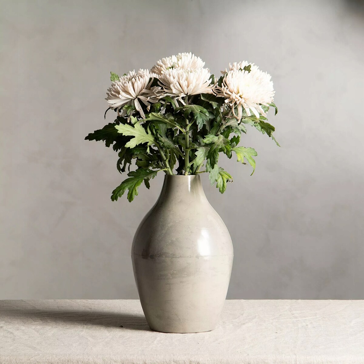 DUŻY WAZON 32cm na kwiaty tulipany metalowy skandynawski do salonu ozdoba