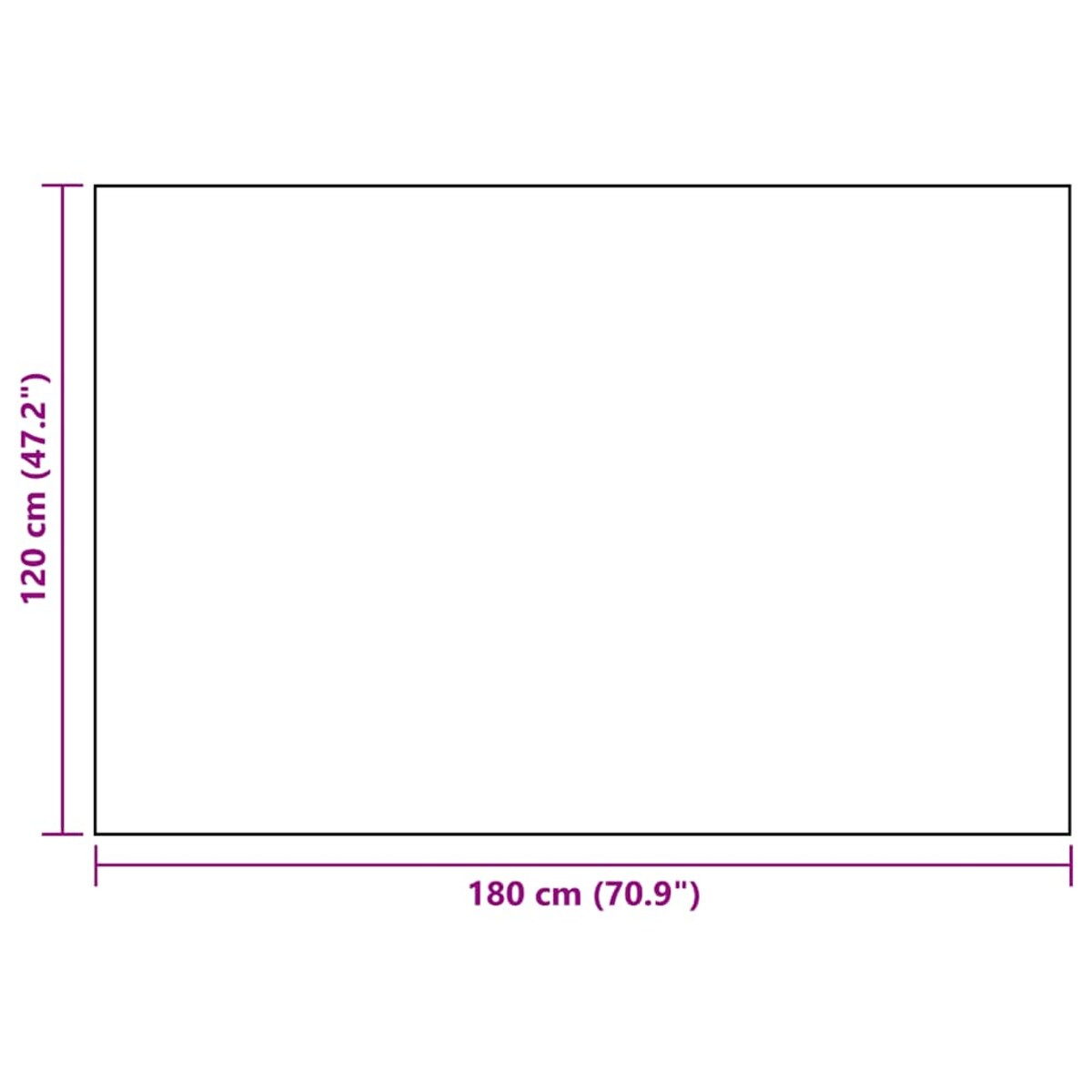 vidaXL Dywan na zewnątrz, ARAKIL biało-czarny, 120x180 cm, PP