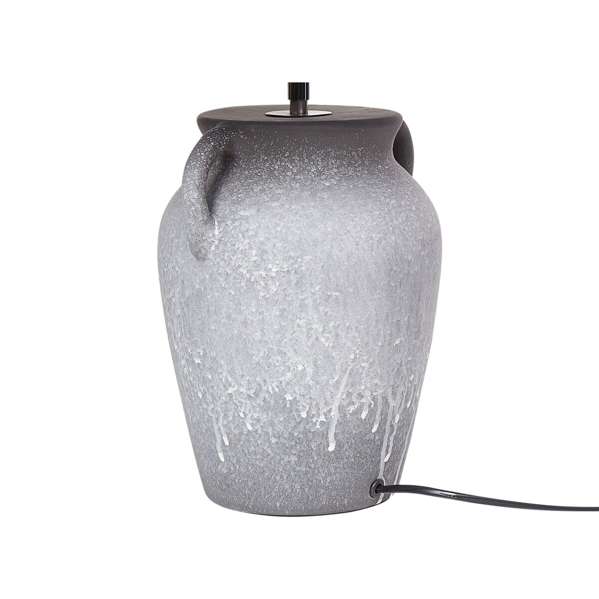 Lampa stołowa ceramiczna szara AGEFET