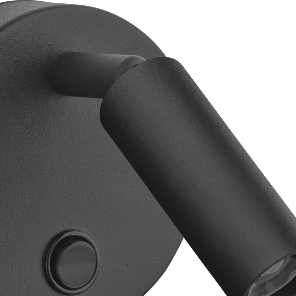 Kinkiet tuba okrągły Enzo 4237 TK Lighting z włącznikiem metalowy czarny