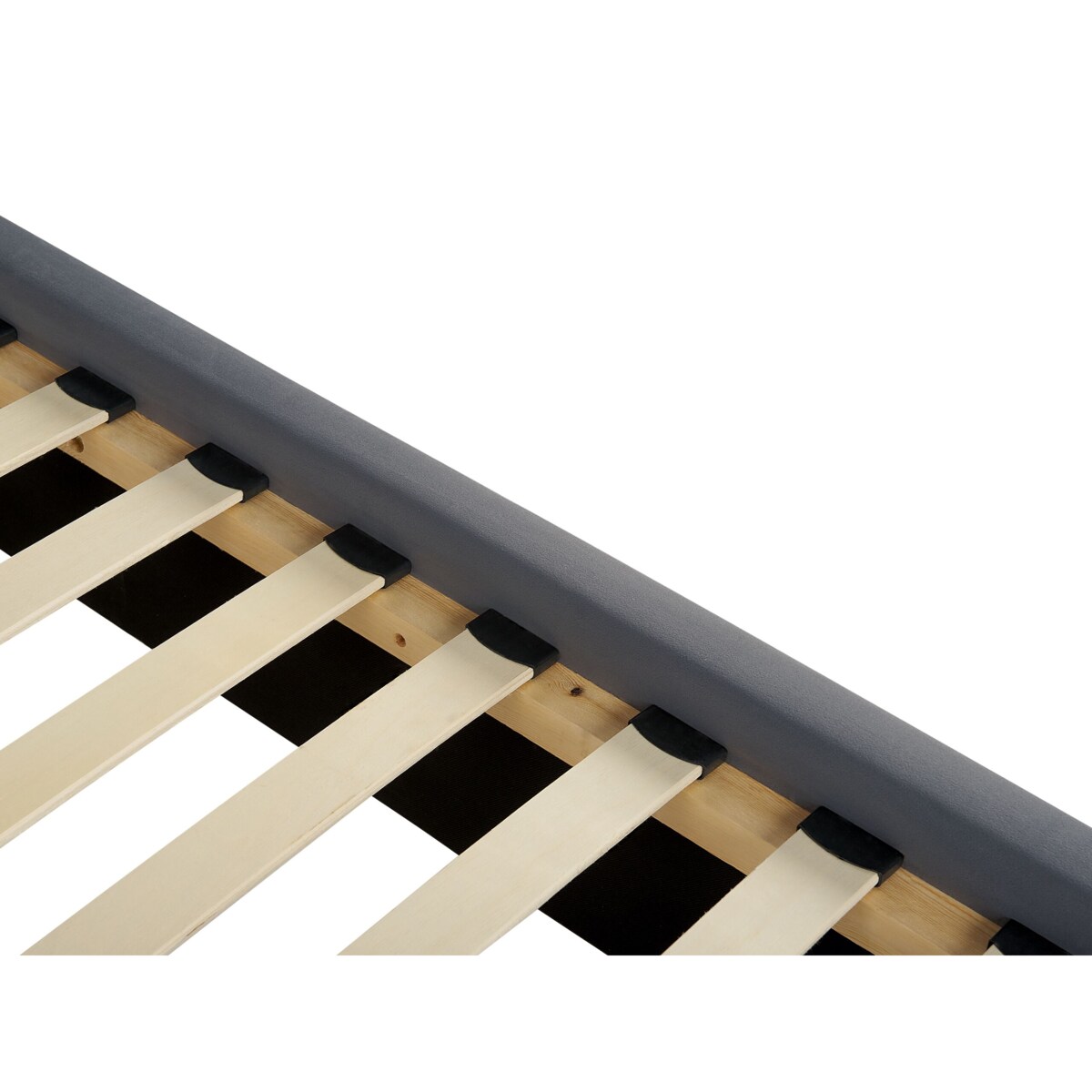 Łóżko welurowe 160 x 200 cm szare AYETTE