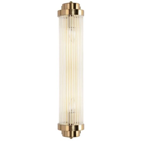 Ścienna lampa Column MSE010100361 szklana glamour złota