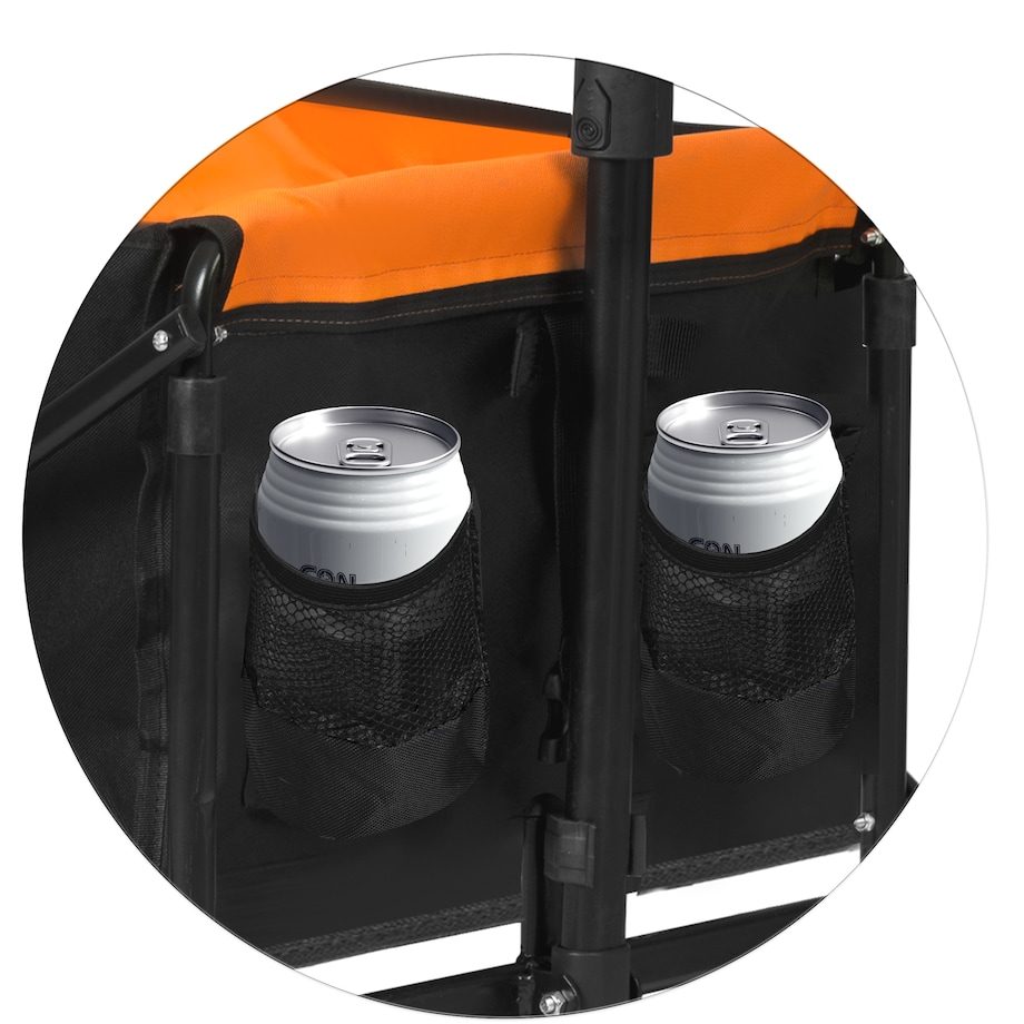 Wózek ogrodowy transportowy turystyczny plażowy składany 100L 90kg Humberg HM-513